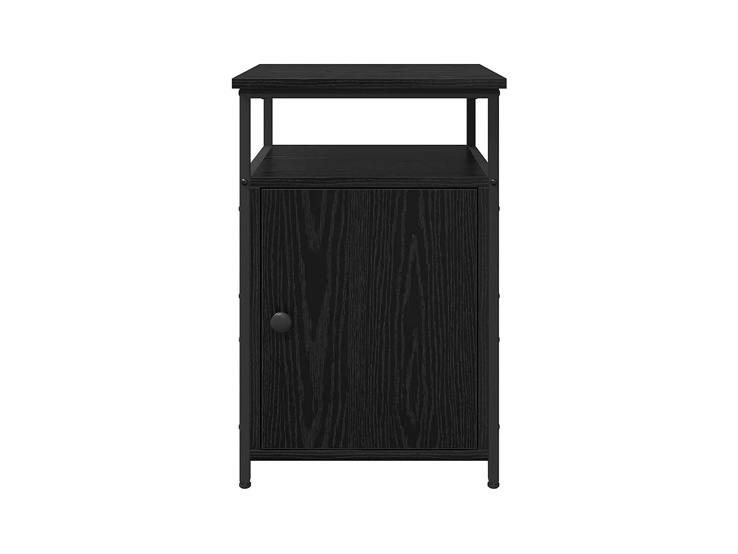 Cabinet de chevet Chêne noir Bois d'ingénierie