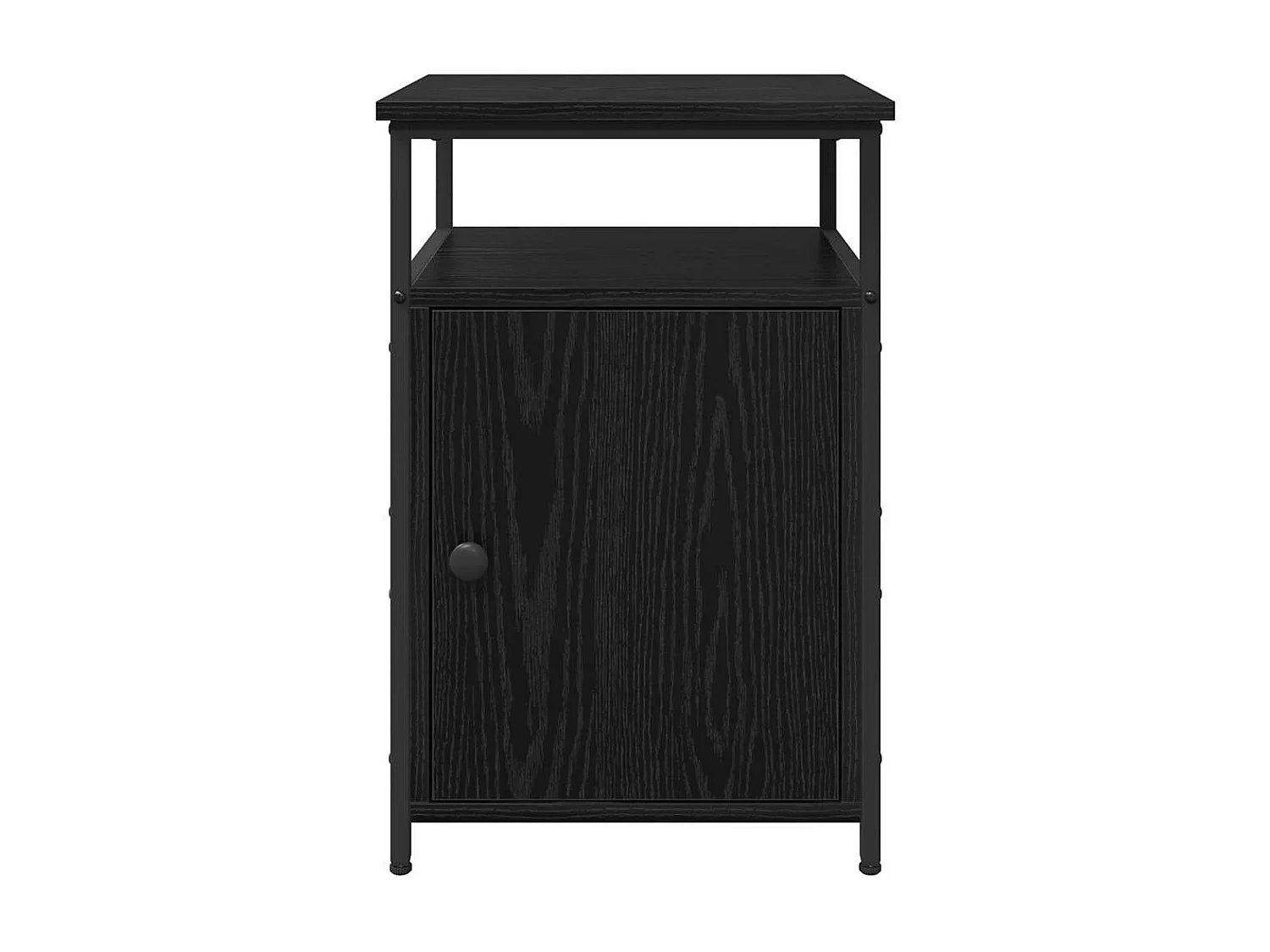 Cabinet de chevet Chêne noir Bois d'ingénierie