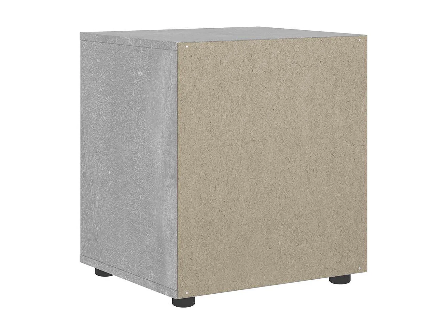 Mesita de noche VISNES gris hormigón 45x40x50 cm madera de ingeniería