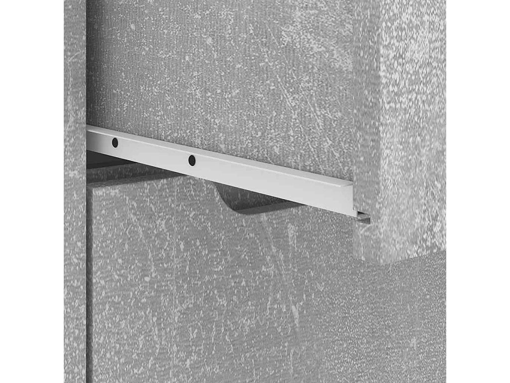 Mesita de noche VISNES gris hormigón 45x40x50 cm madera de ingeniería