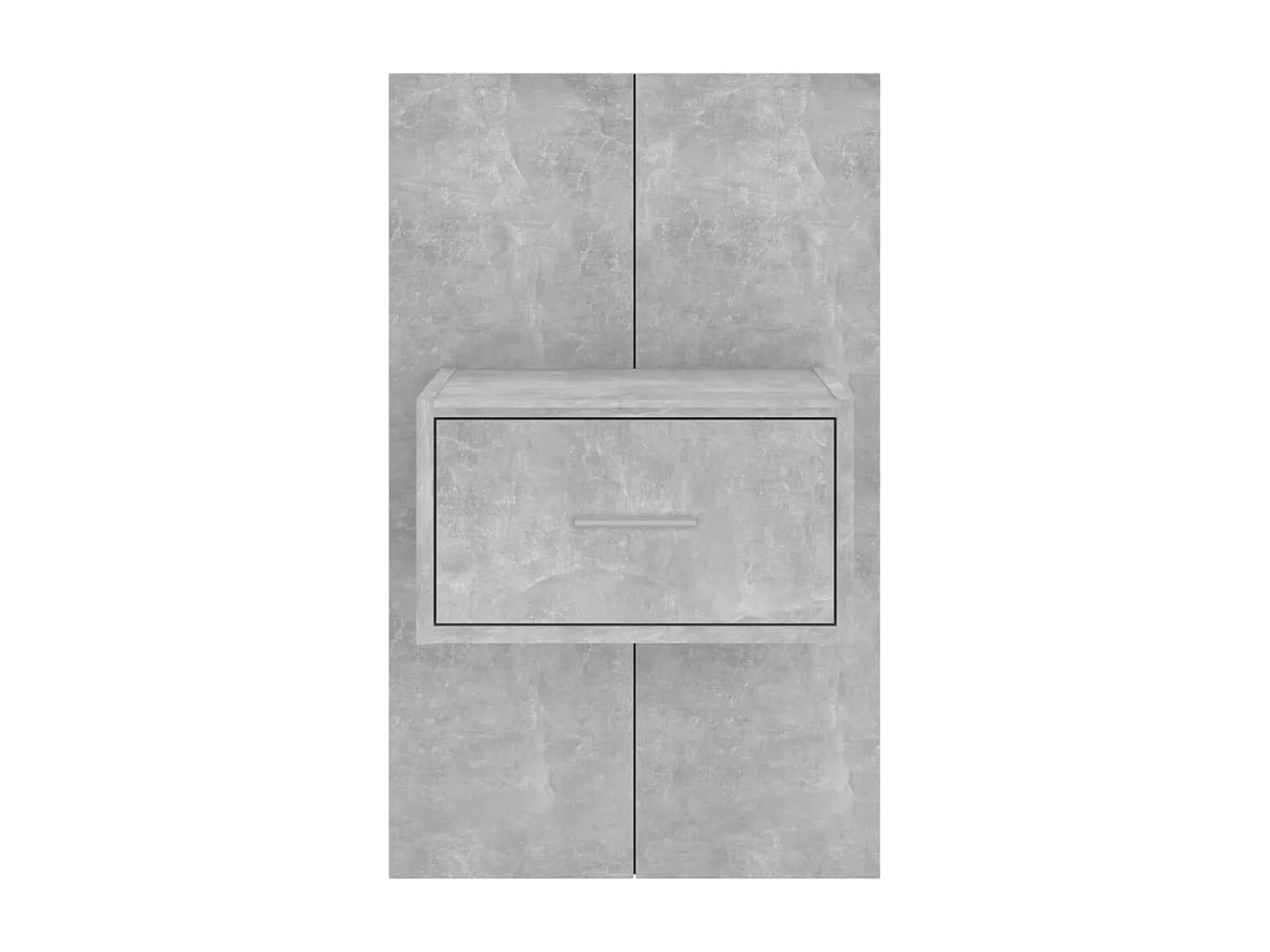 Tables de chevet murales 2 pcs Gris béton
