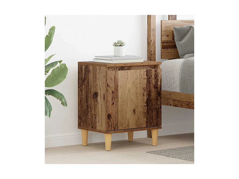 Cabinet de chevet Bois ancien 40 x 30 x 50 cm Bois d'ingénierie