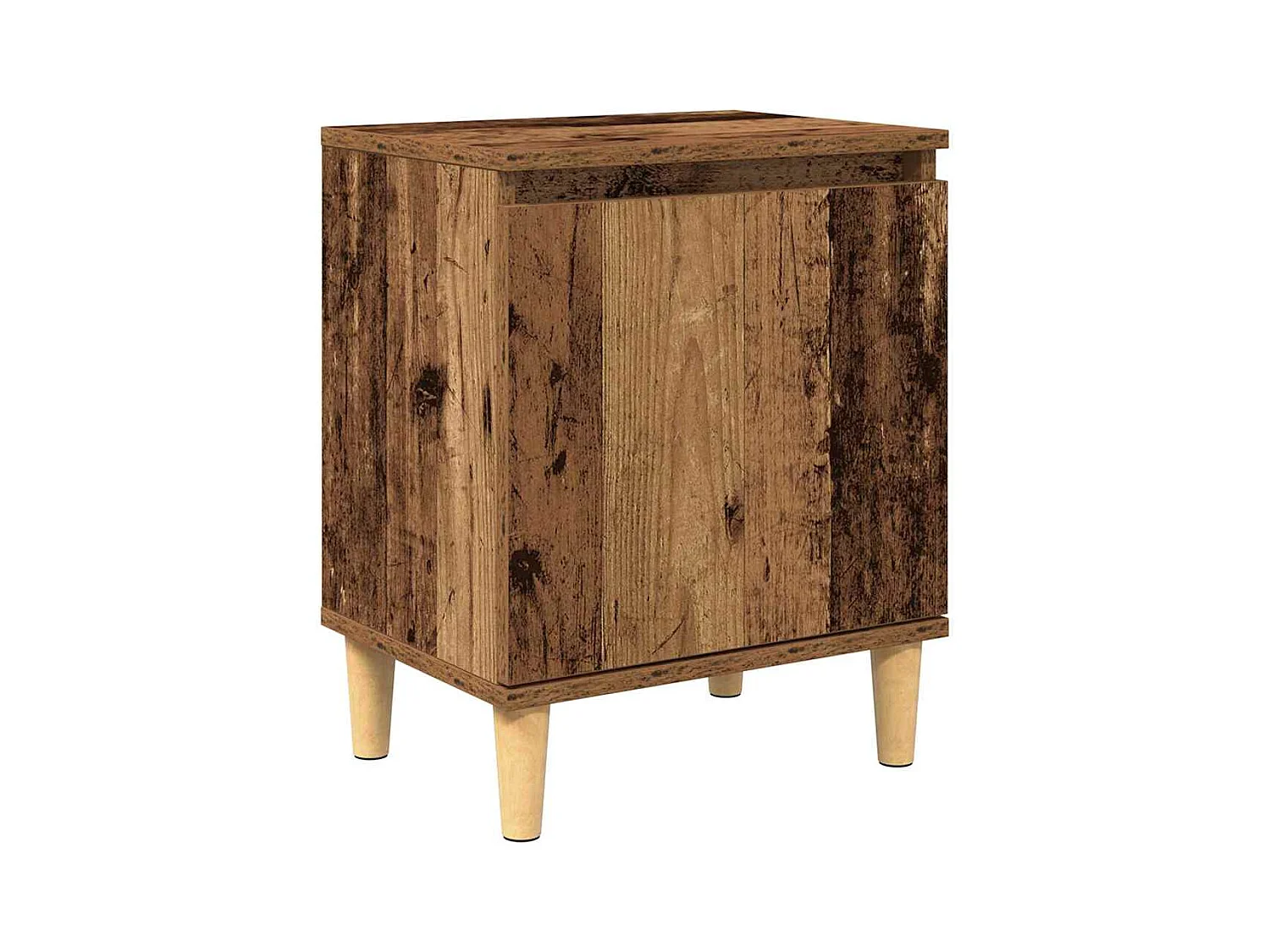 Nachtkastje Antiek hout 40 x 30 x 50 cm Bewerkt hout