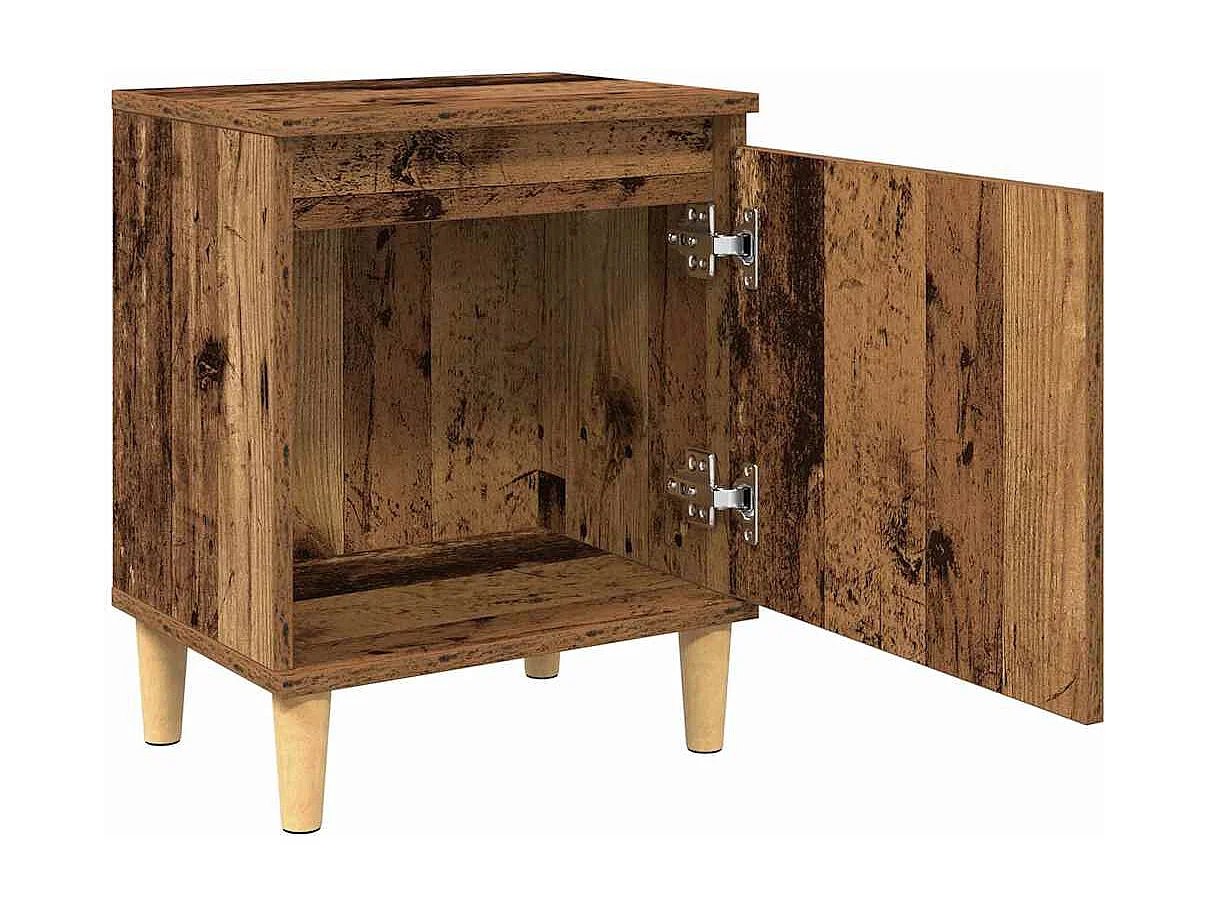 Cabinet de chevet Bois ancien 40 x 30 x 50 cm Bois d'ingénierie