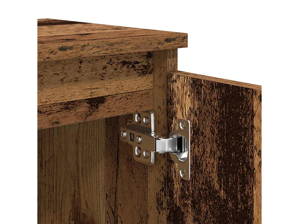 Cabinet de chevet Bois ancien 40 x 30 x 50 cm Bois d'ingénierie