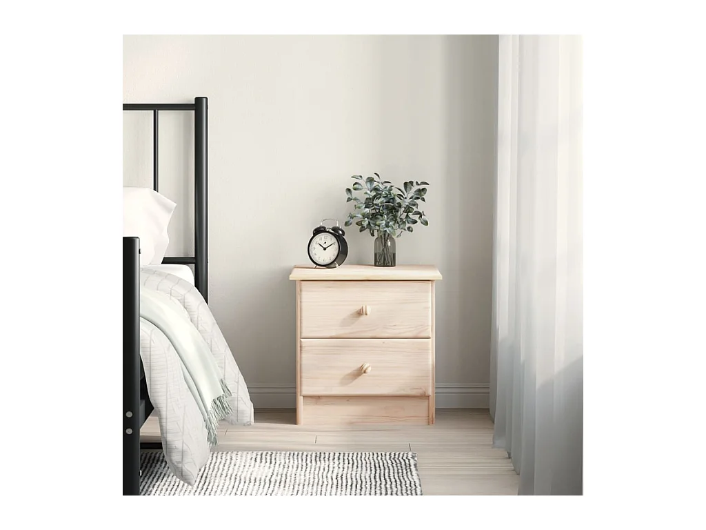 Table de chevet ALTA 41x35x41 cm bois de pin massif