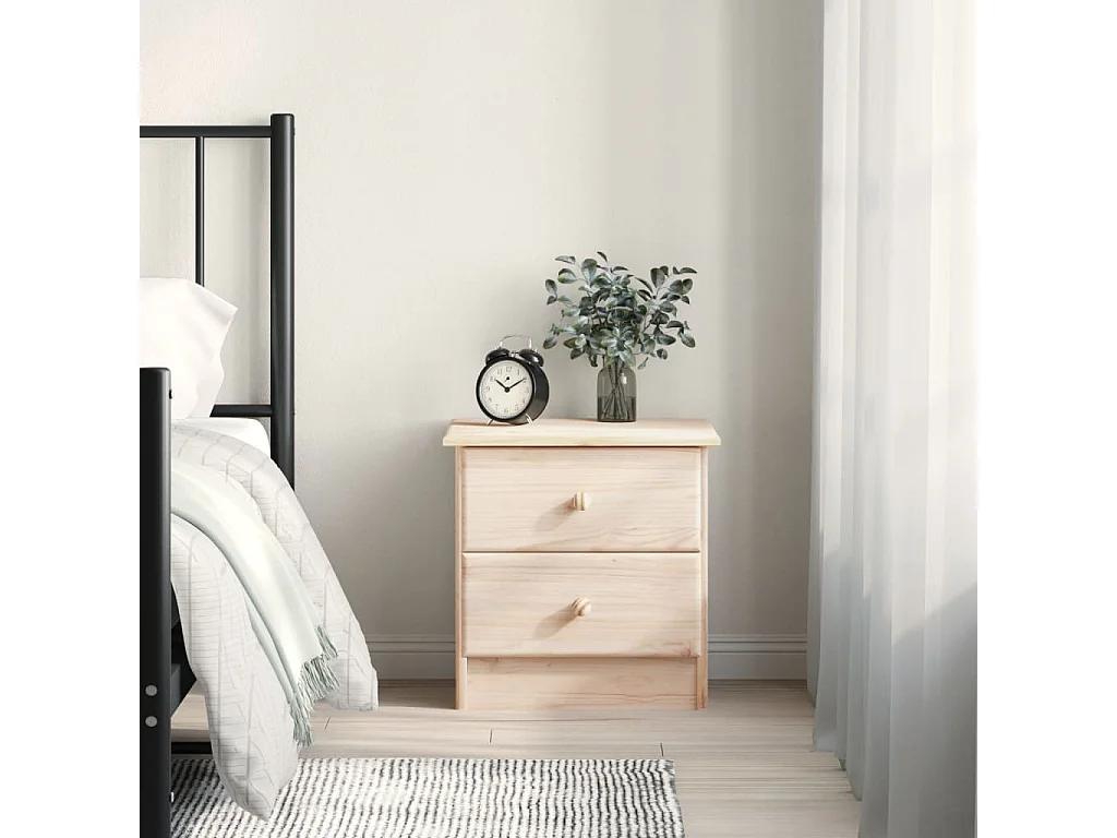 Table de chevet ALTA 41x35x41 cm bois de pin massif