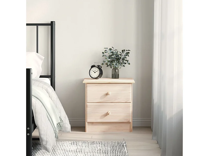 Table de chevet ALTA 41x35x41 cm bois de pin massif