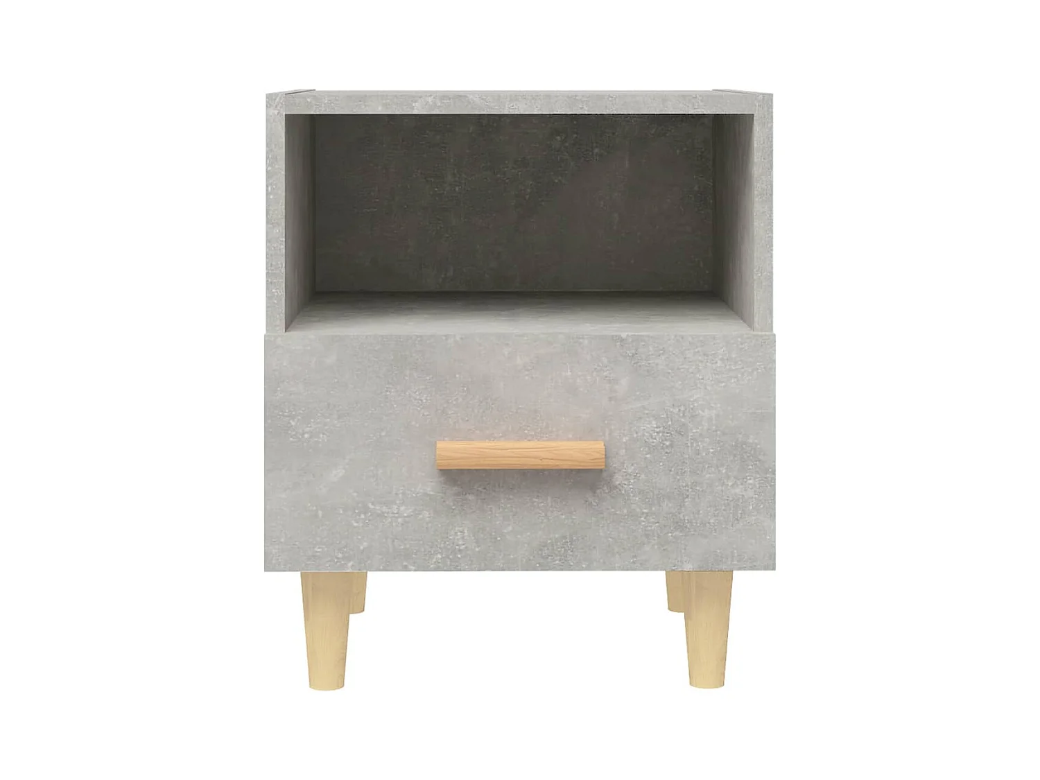 Table de chevet Gris béton 40x35x47 cm