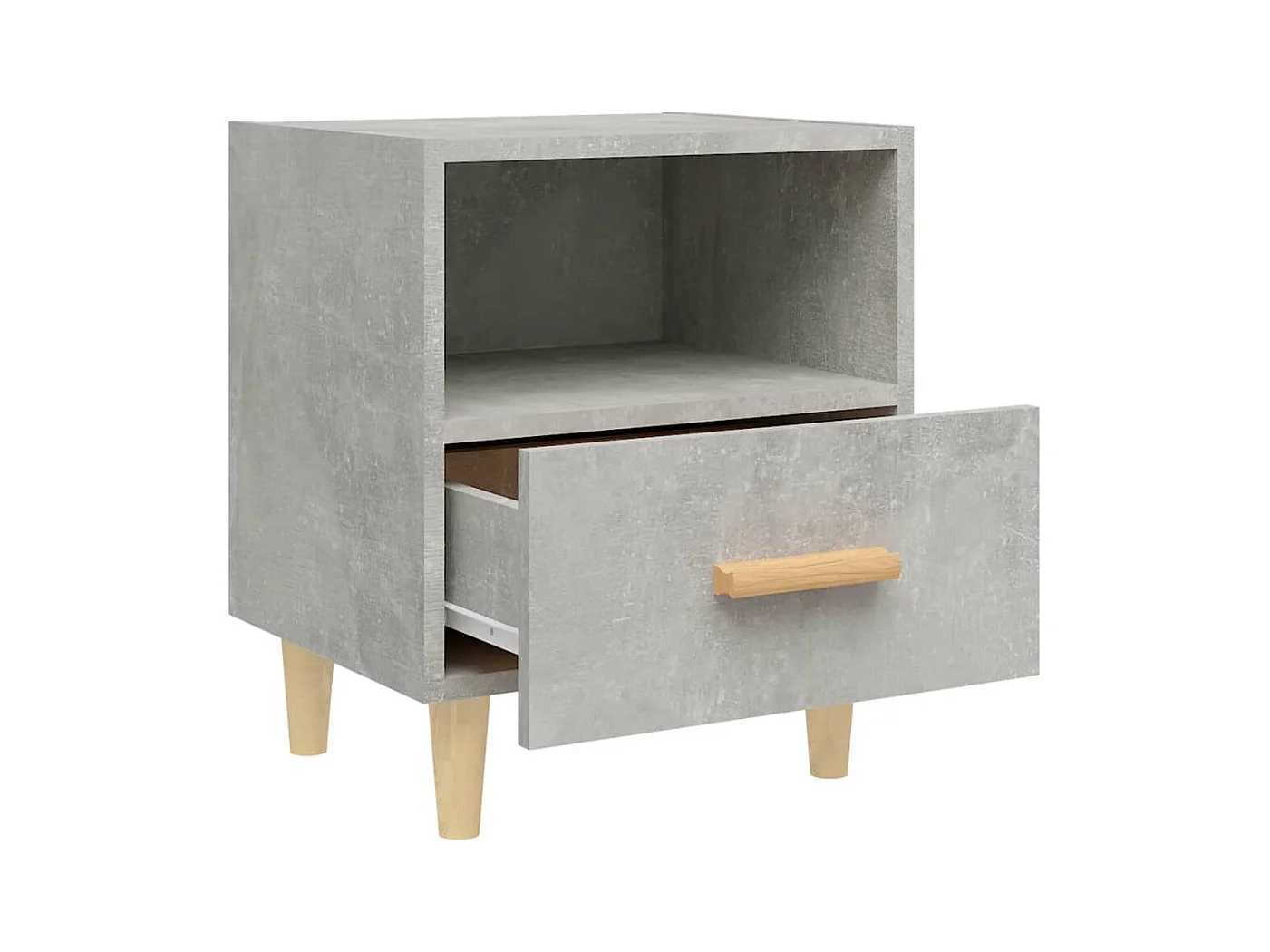 Table de chevet Gris béton 40x35x47 cm