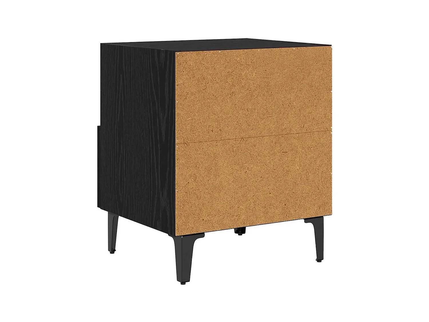 Nachtkastje 2 stuks Zwarte eik 40 x 35 x 47,5 cm