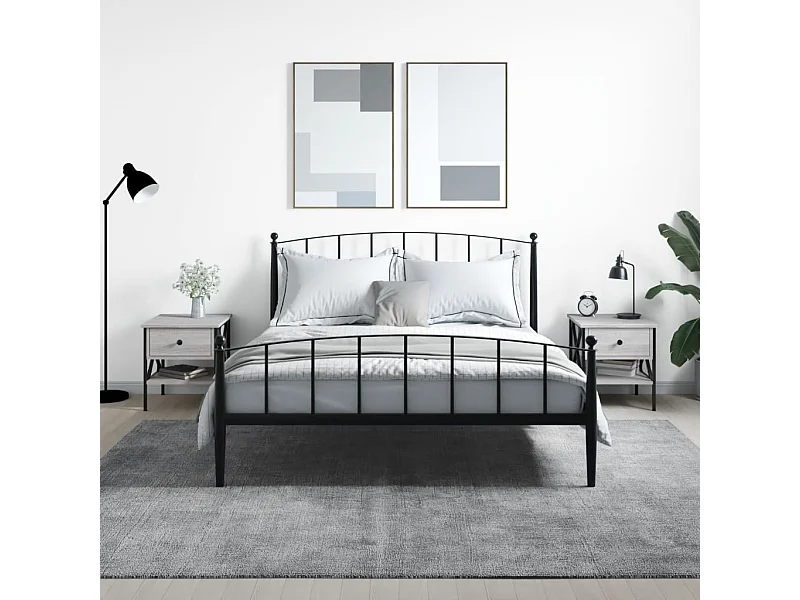 Tables de chevet 2 pcs sonoma gris 40x42x45 cm bois ingénierie