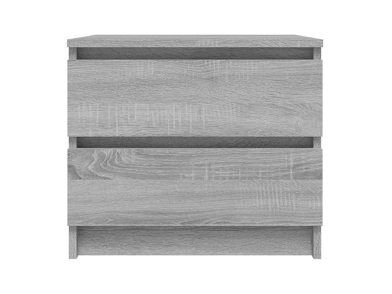 Nachtkastjes 2 stuks Sonoma grijs 50x39x43,5cm Technisch hout