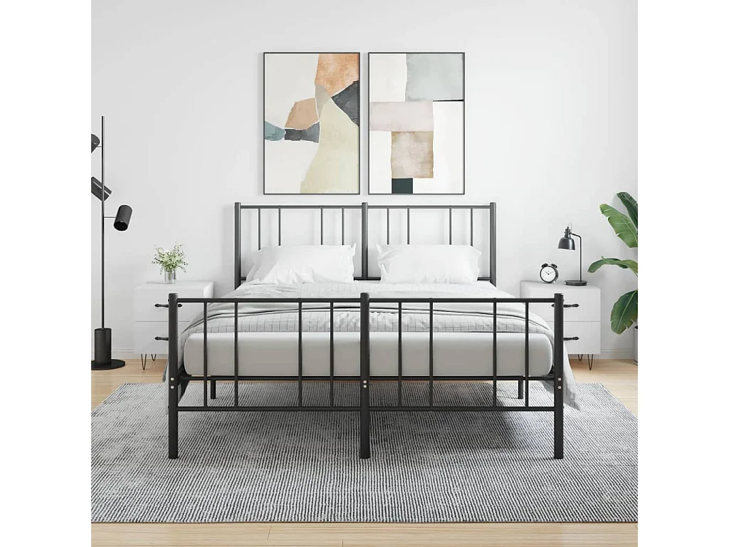 Comodini 2 pezzi bianchi 40x35x47,5 cm in legno ingegnerizzato