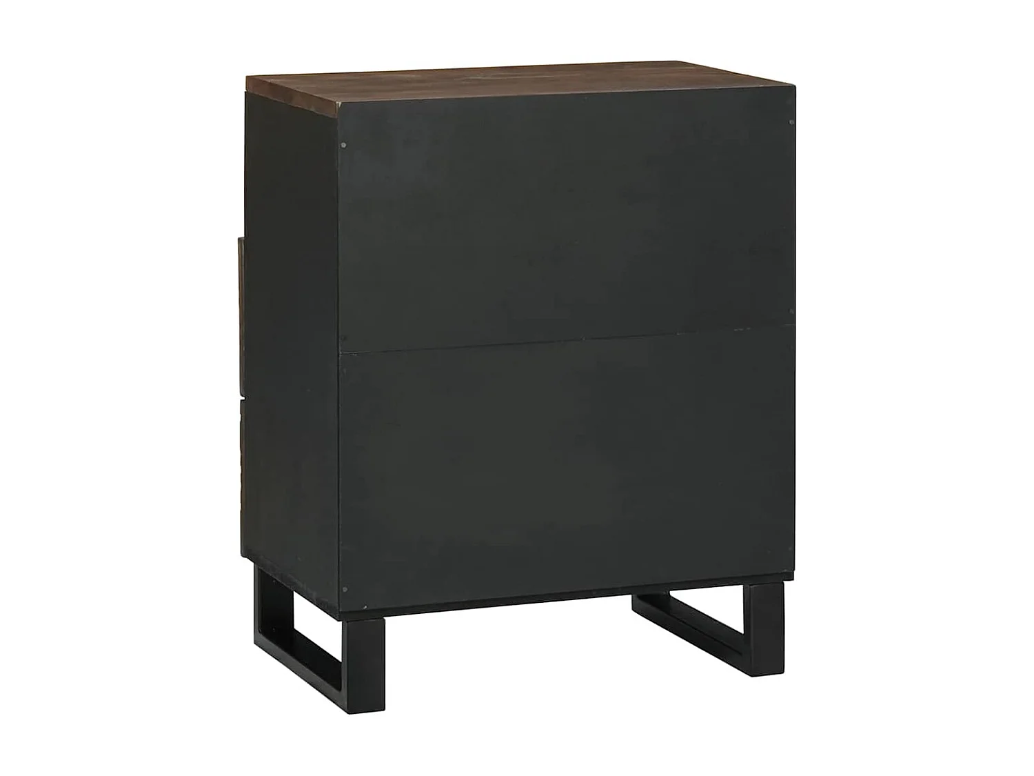 Cabinet de chevet Noyer 50 x 33 x 60 cm bois de manguier massif