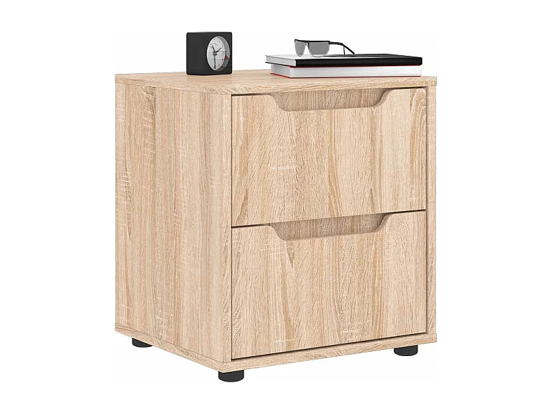 Table de chevet VISNES chêne sonoma 45x40x50 cm bois ingénierie