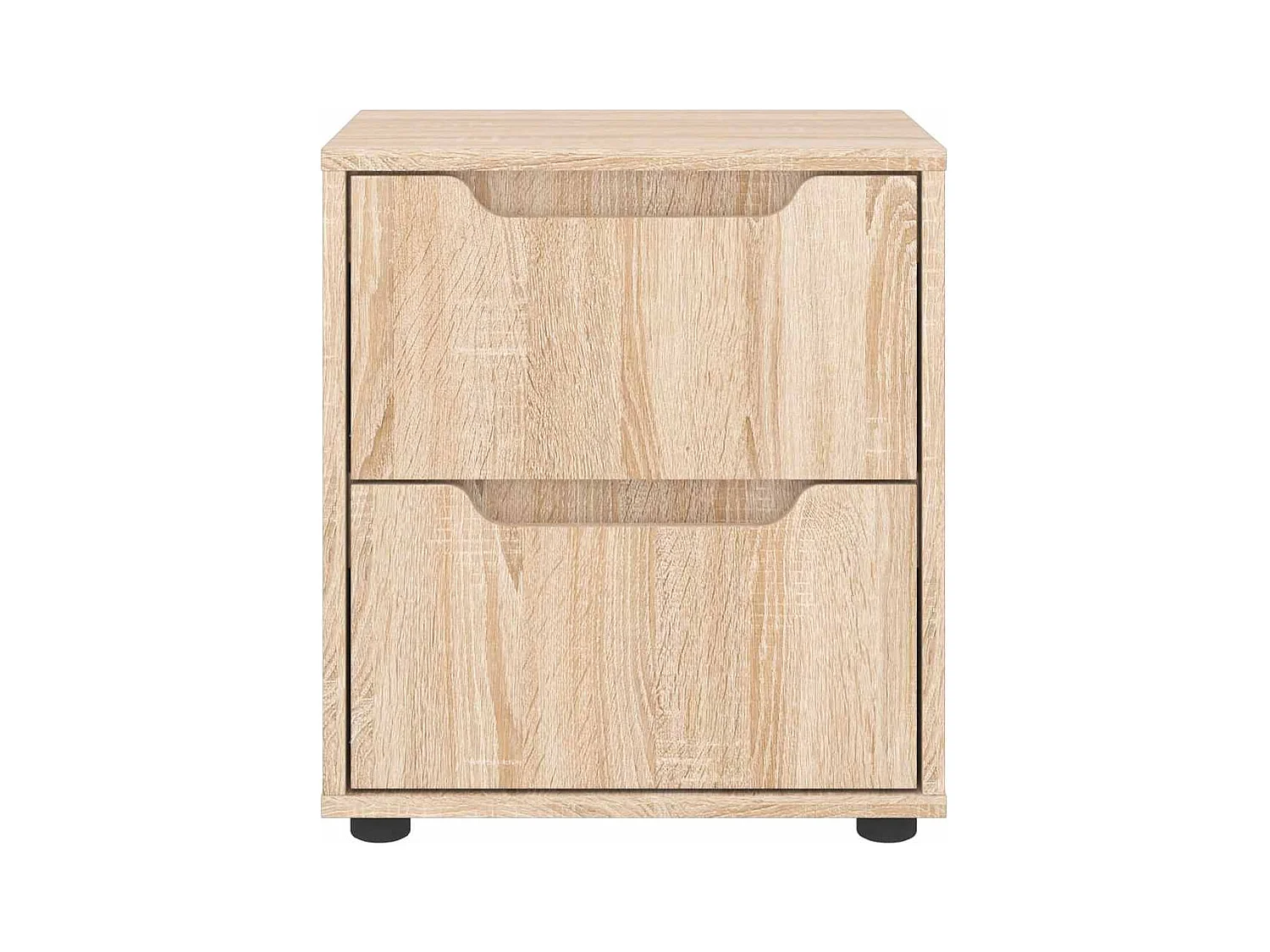 Mesita de noche VISNES roble sonoma 45x40x50 cm madera de ingeniería