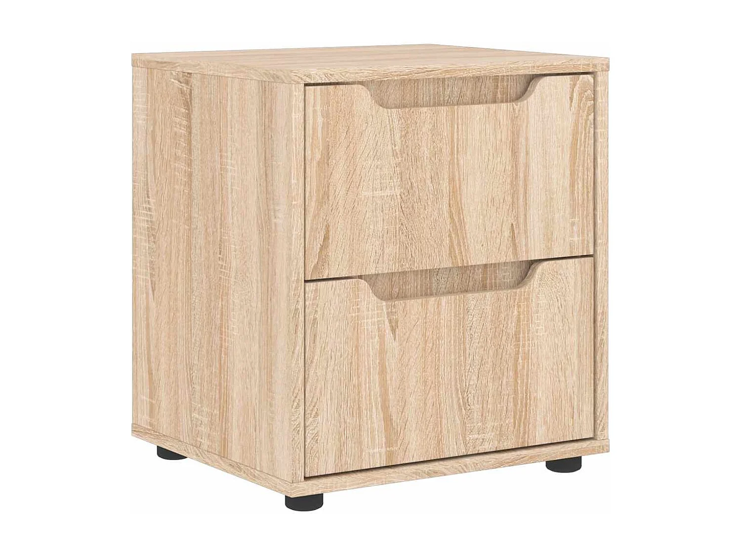 Comodino VISNES in rovere sonoma 45x40x50 cm in legno ingegnerizzato