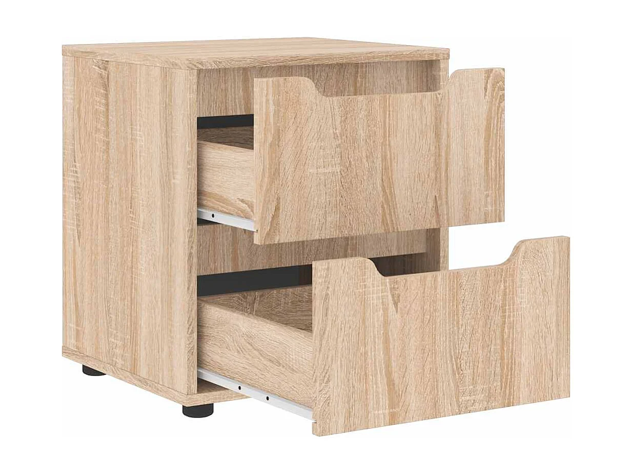 Comodino VISNES in rovere sonoma 45x40x50 cm in legno ingegnerizzato