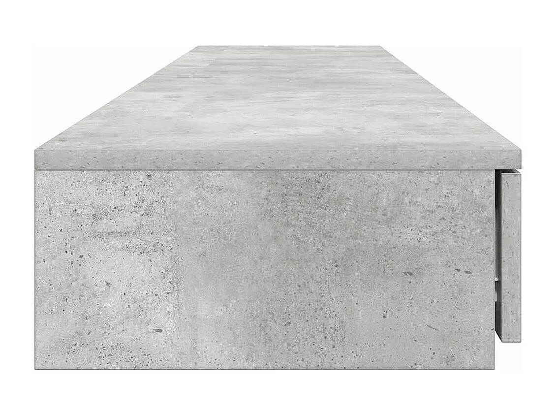 Tiroirs de lit avec tiroir Gris béton 180 x 36.5 x 16.5 cm