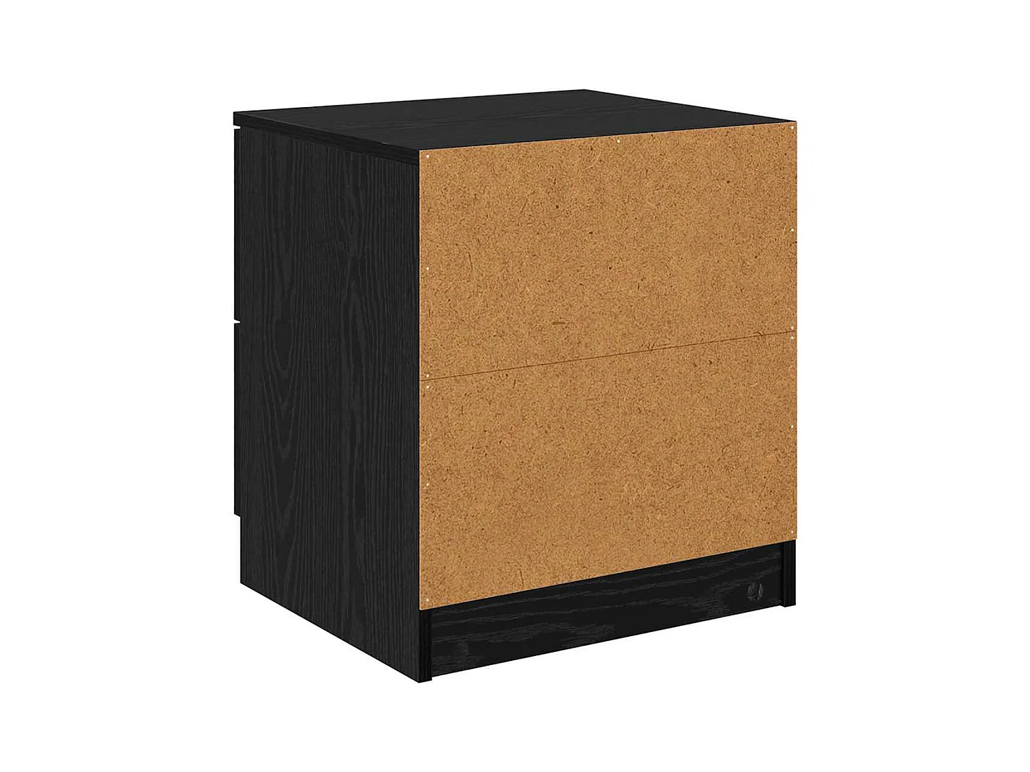 Comodino con cassetto 2 pz Rovere nero 45 x 39 x 50 cm