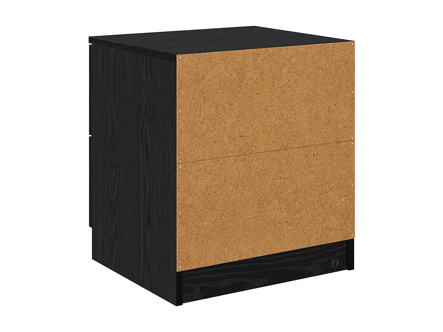 Comodino con cassetto 2 pz Rovere nero 45 x 39 x 50 cm