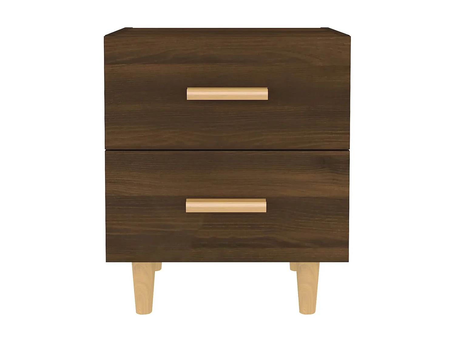 Nachttische 2 Stk. Braune Eiche 40x35x47,5 cm