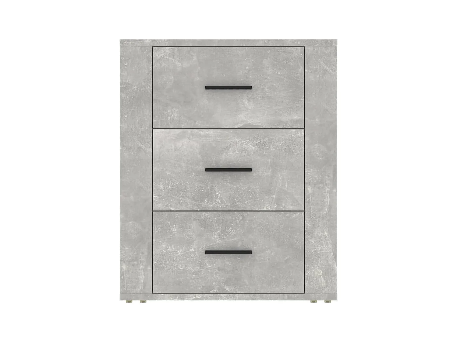 Mesita de noche Gris hormigón 50x36x60 cm Madera de ingeniería