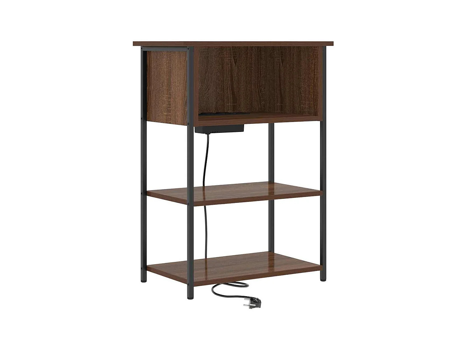 Comodino Rovere marrone 55 x 31 x 76 cm