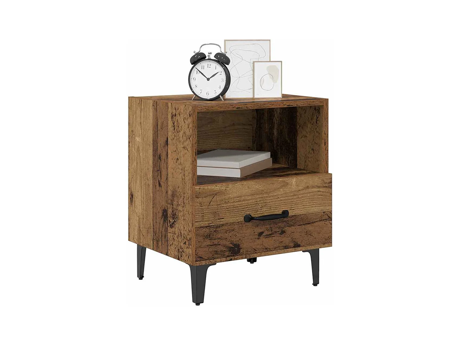 Cabinet de chevet 2 pcs Bois ancien 40 x 35 x 47.5 cm