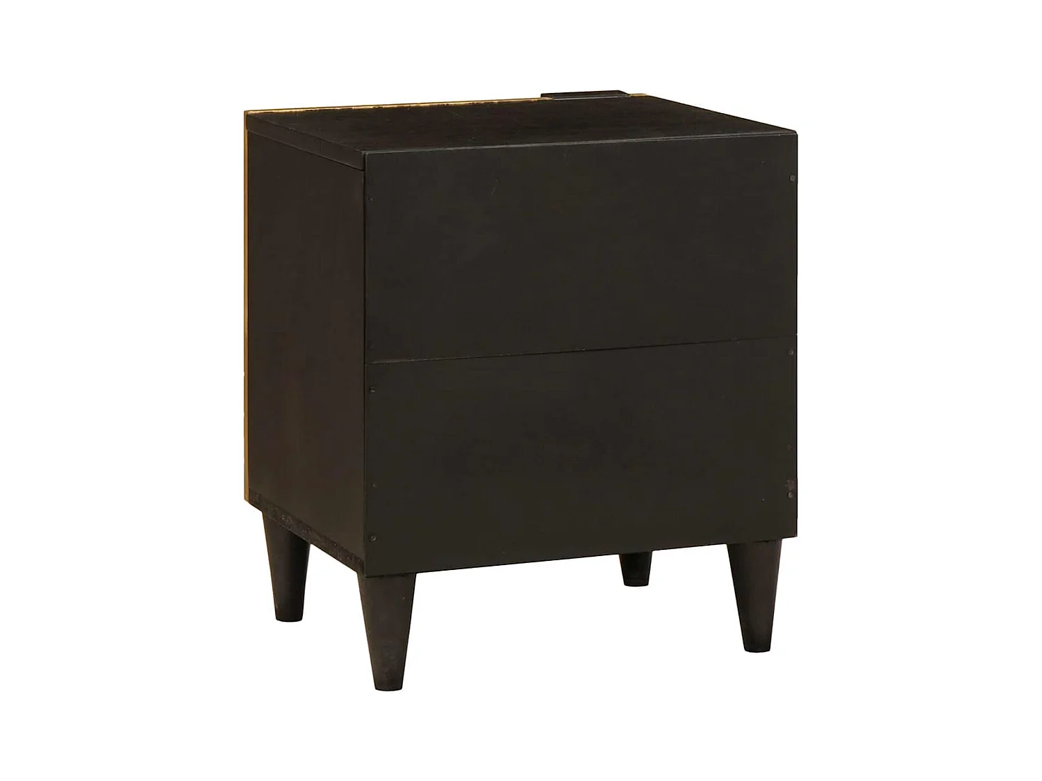 Table de chevet 2 pcs Noir et or 40 x 33.5 x 46 cm