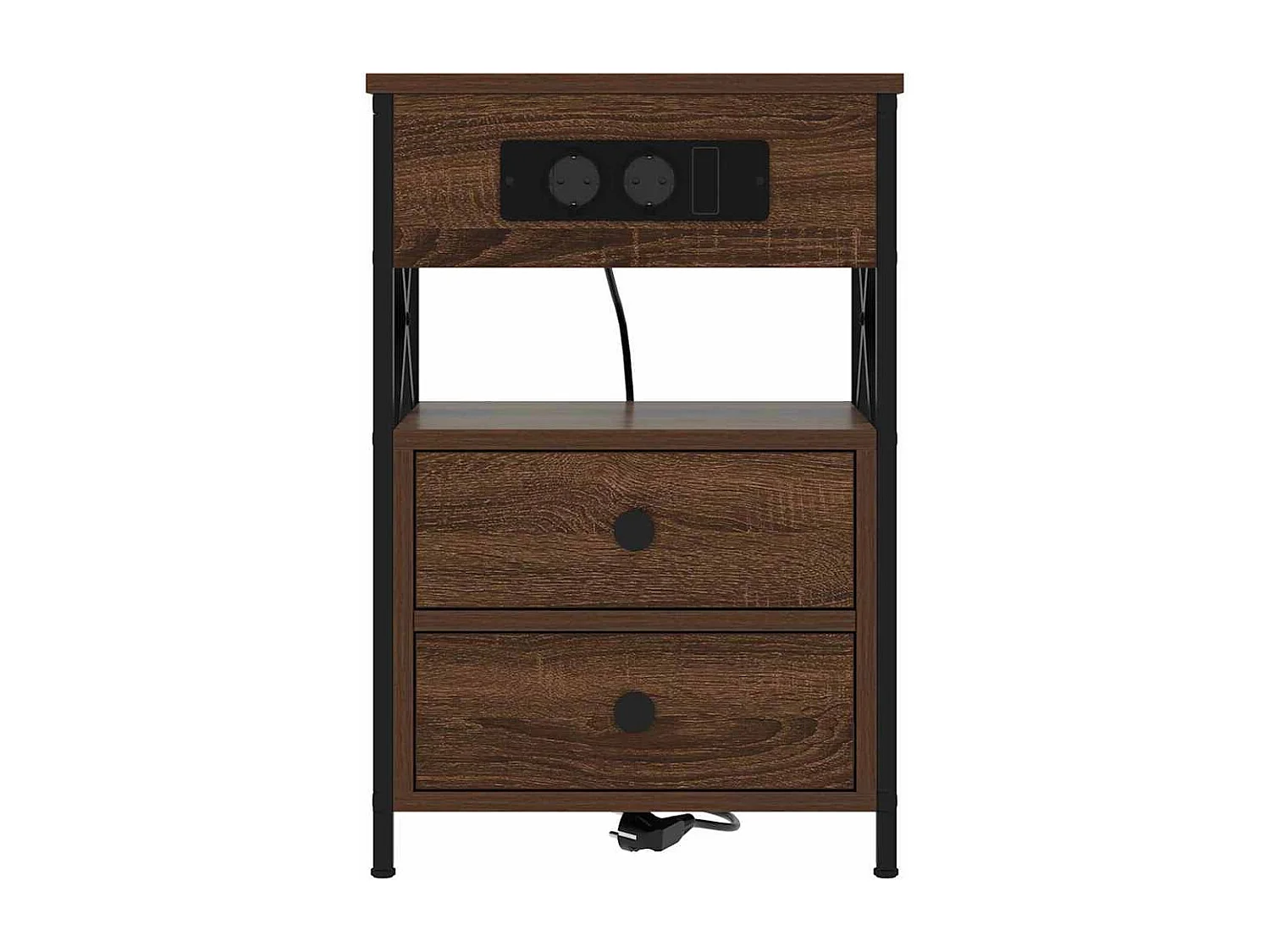 Cabinet de chevet 2 pcs Chêne marron 40 x 31 x 60 cm