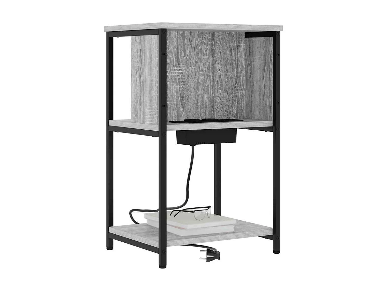 Comodino 2 pezzi Sonoma grigio 38 x 31 x 61 cm