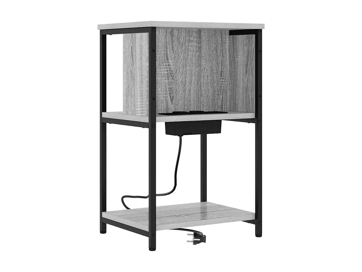 Comodino 2 pezzi Sonoma grigio 38 x 31 x 61 cm