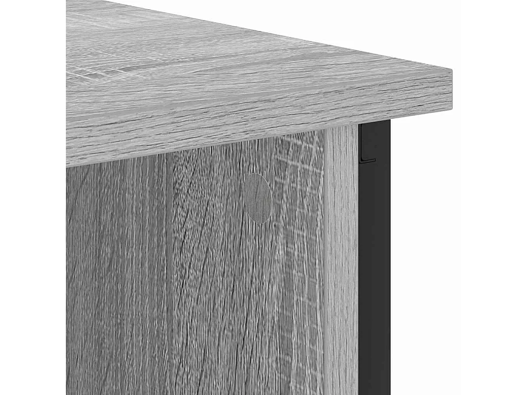 Comodino 2 pezzi Sonoma grigio 38 x 31 x 61 cm