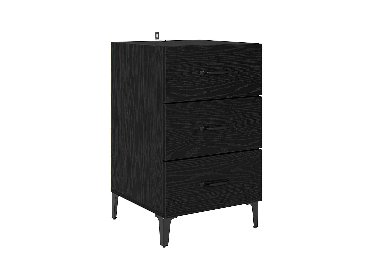 Cabinet de chevet Chêne noir 40 x 40 x 66 cm Bois d'ingénierie