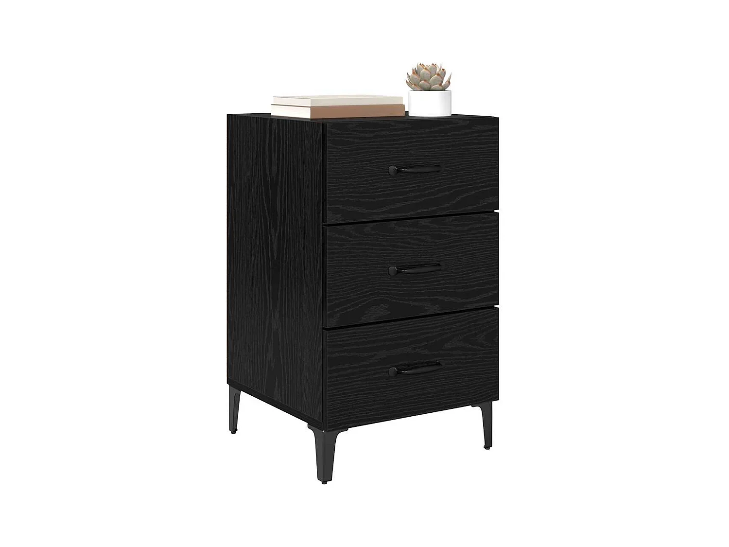 Cabinet de chevet Chêne noir 40 x 40 x 66 cm Bois d'ingénierie
