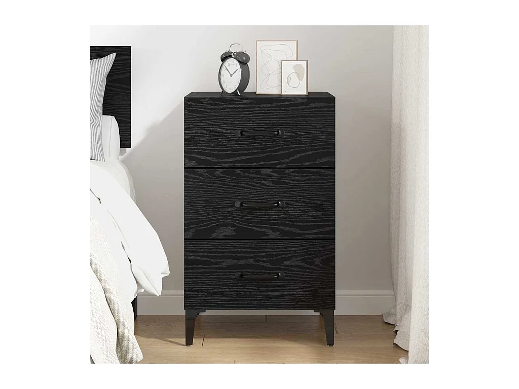 Cabinet de chevet Chêne noir 40 x 40 x 66 cm Bois d'ingénierie