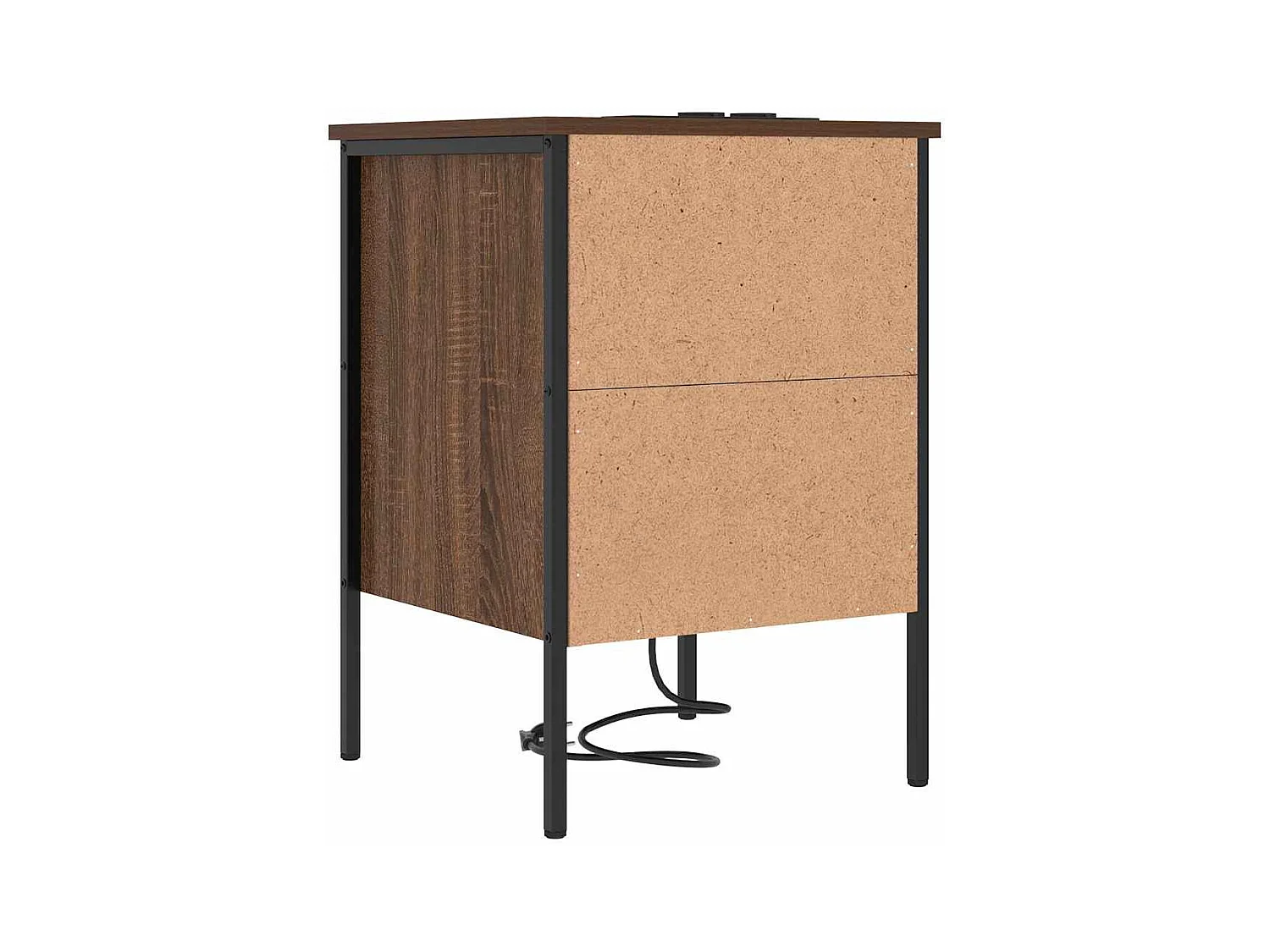 Mesitas de noche 2 uds Roble marrón 42 x 41 x 61 cm