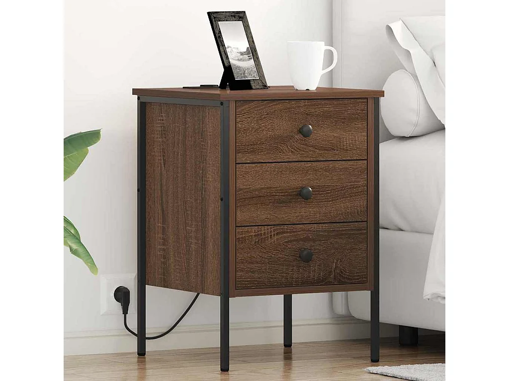 Armoires de chevet 2 pcs Chêne marron 42 x 41 x 61 cm