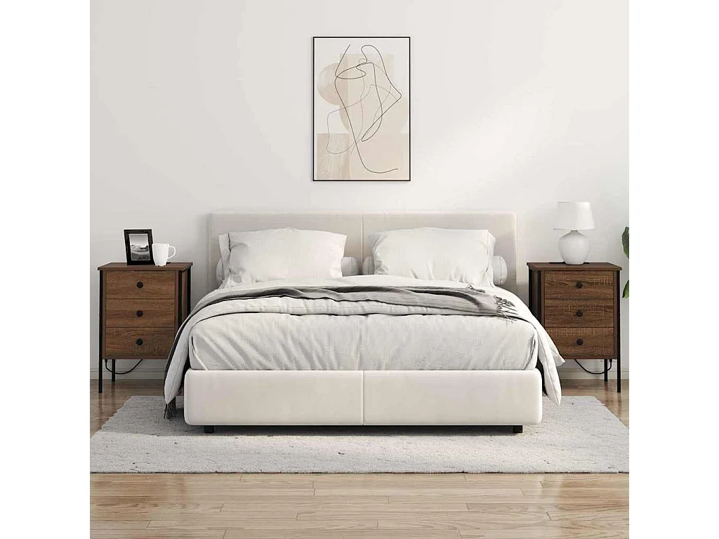 Armoires de chevet 2 pcs Chêne marron 42 x 41 x 61 cm