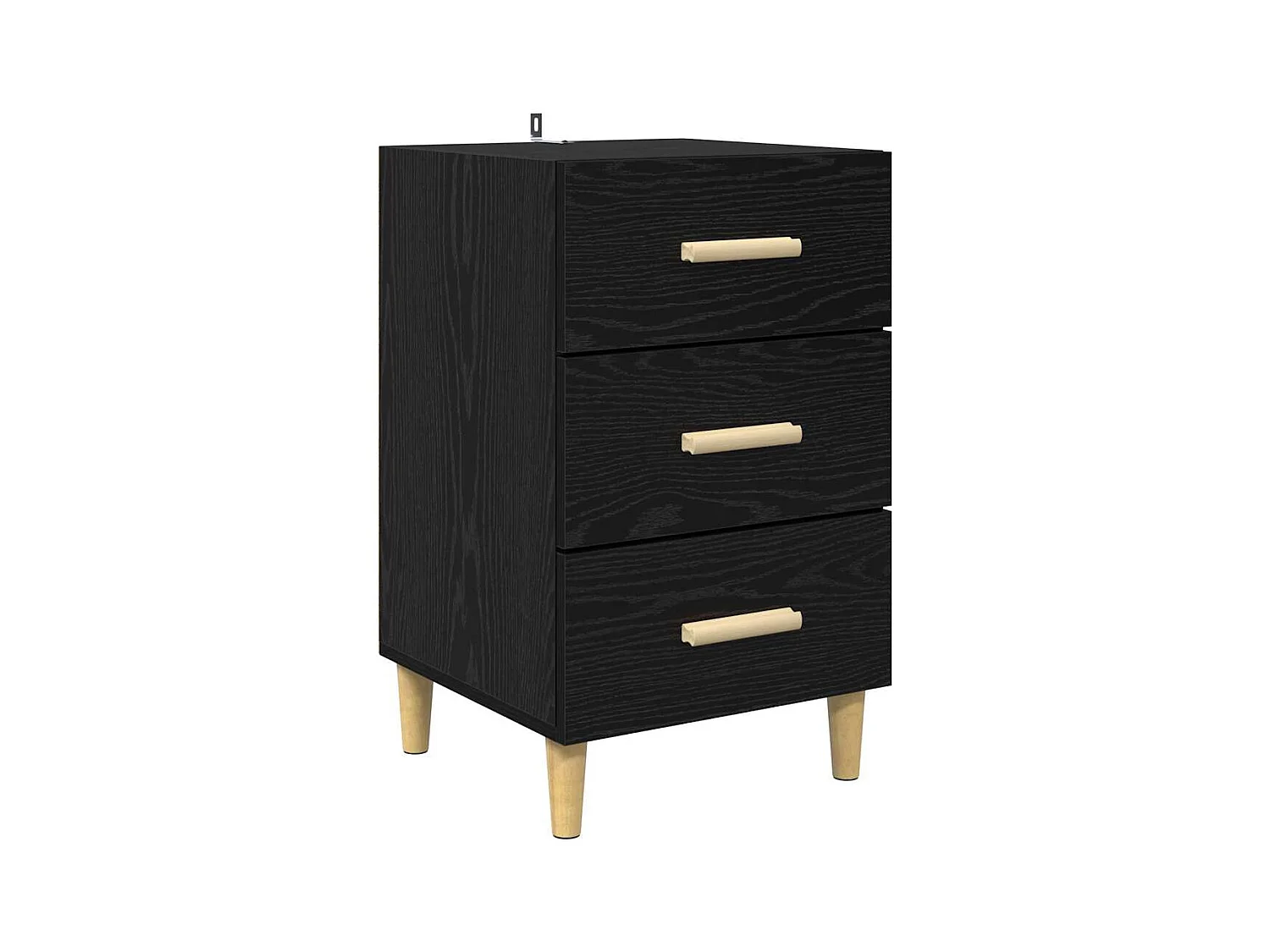 Cabinet de chevet Chêne noir 40 x 40 x 66 cm Bois d'ingénierie
