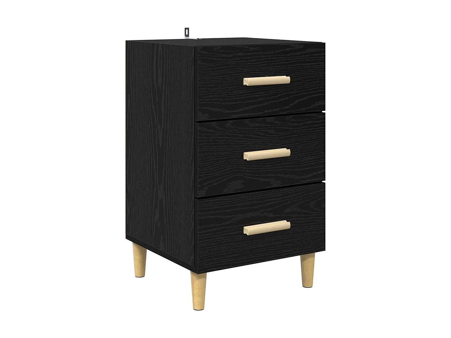 Cabinet de chevet Chêne noir 40 x 40 x 66 cm Bois d'ingénierie