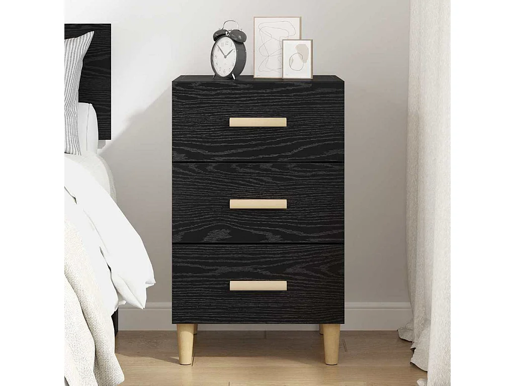 Cabinet de chevet Chêne noir 40 x 40 x 66 cm Bois d'ingénierie