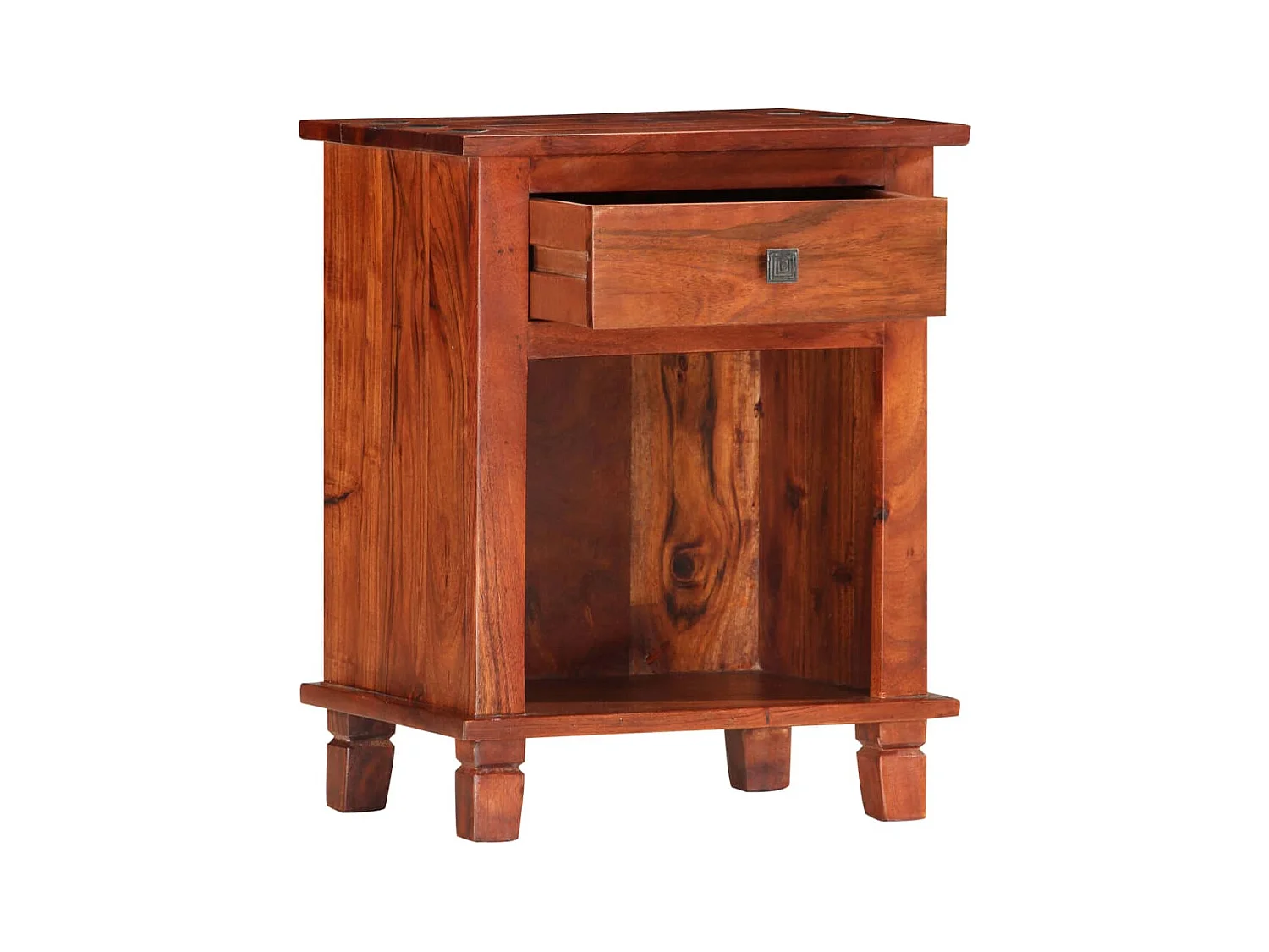 Mesita de noche 40 x 30 x 50 cm Madera maciza de acacia