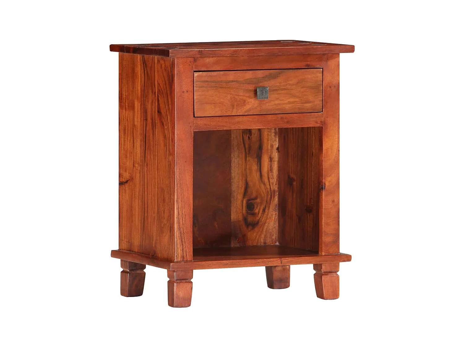 Mesita de noche 40 x 30 x 50 cm Madera maciza de acacia