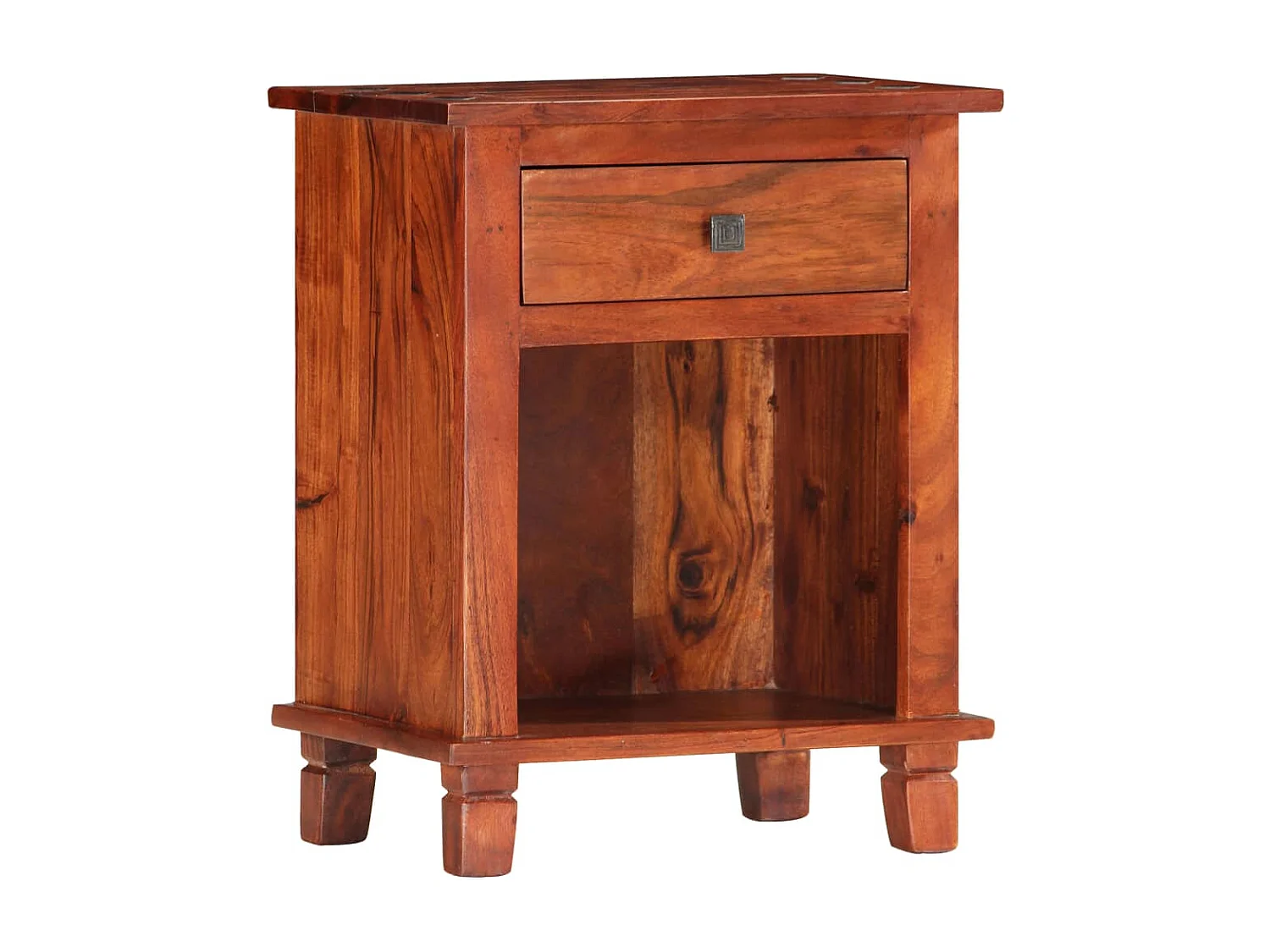 Table de chevet 40 x 30 x 50 cm Bois d'acacia massif