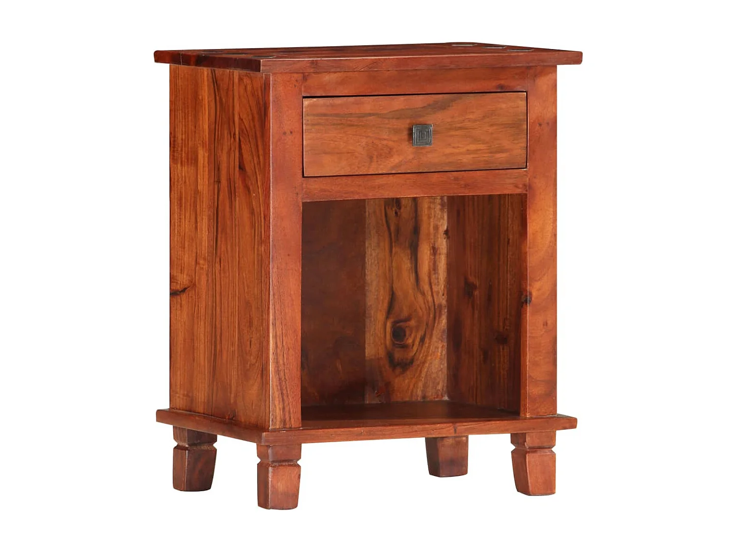 Table de chevet 40 x 30 x 50 cm Bois d'acacia massif