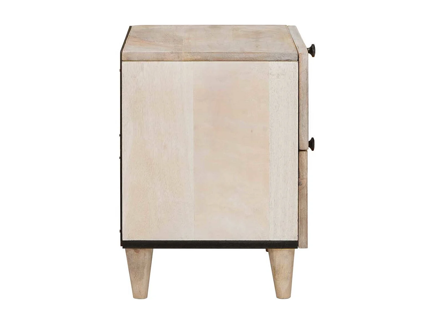 Nachtkastje met lade 2 stuks Beige 40 x 33 x 46 cm