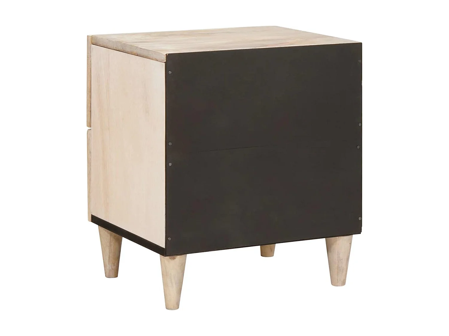 Nachtkastje met lade 2 stuks Beige 40 x 33 x 46 cm